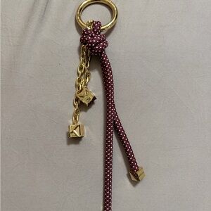 MICHAEL Michael Kors Gold and Burgundy Key Holder